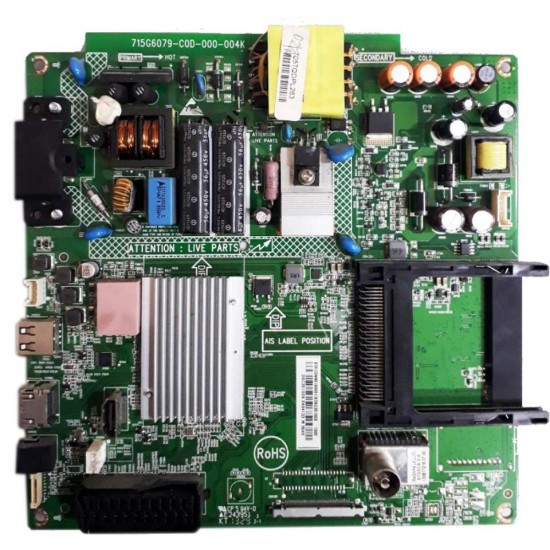 715G6079-C1B-000-004X, 705TQEPL049, PHILIPS 32PHK4109, 32PFK4109, PHİLİPS , 39PFL4398 , MAIN BOARD, ANA KART