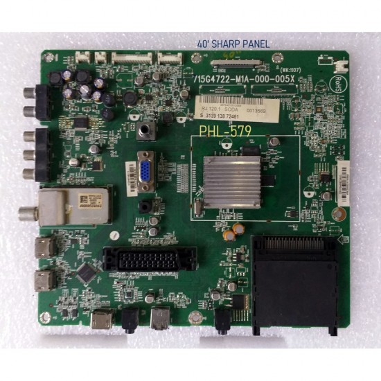 715G4722-M1A-000-005B, 715G4722-M02-000-005X, PHILIPS 32PFL5406H/12, 32PFL5606/12, LCD TV Main board