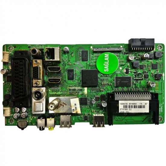 23168863, 23168861, 17MB95, R3 050413, Main Board, Vestel, VES400UNES-05-B, Vestel Led tv Main Board, VESTEL SMART 40PF7070 40 LED TV, 40PF7070 ANAKART