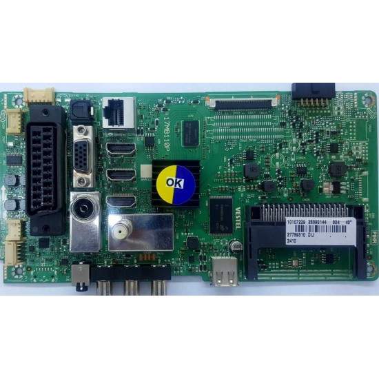 17MB110P, 23390144, VESTEL 43FB7500, Main Board, VES430UNEL-2D-U01