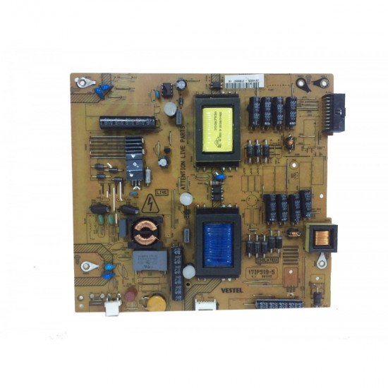 17IPS19-5, 061112, 23140225, POWER BOARD, VESTEL BESLEME, 17IPS19-5 V1, 23140225, Vestel 39PF5065, Power Board, Besleme